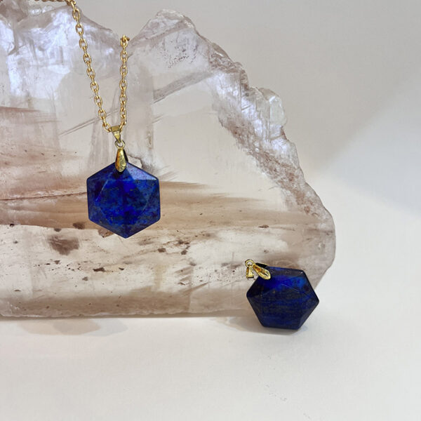 LAPIS HEXAGON PENDANT - Image 2