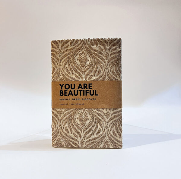 A6 BLANK JOURNAL | SKETCHBOOK - FABRIC COVERED , 100 GSM