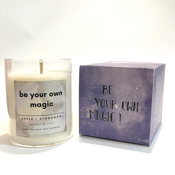 SOY CANDLE | APPLE + CINAMMON | BE YOUR OWN MAGIC - Image 2